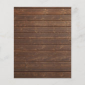 Papier Grange de Mariage Bocaux en Verre Classique Bois R (Dos)