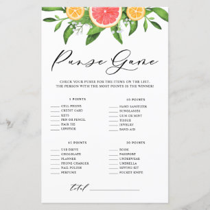 Papier Grapefruit Ce qu'il y a dans votre jeu de Fête des