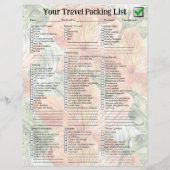 Papier Graphique en aquarelle florale tropicale Tangérine (Devant)