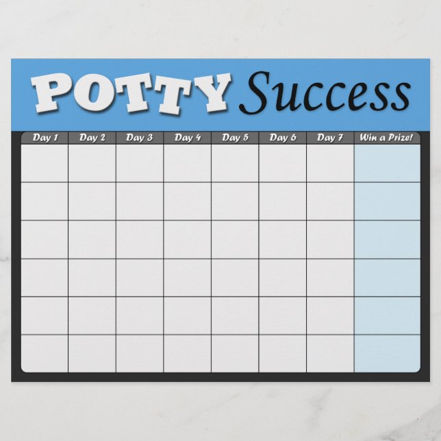 Papier Graphiques de réussite de la formation Blue Potty (Devant)