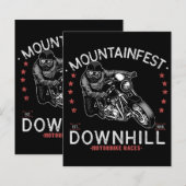 Papier Graphisme de la course de moto en descente Mountai (Devant / Derrière)