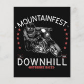 Papier Graphisme de la course de moto en descente Mountai (Dos)