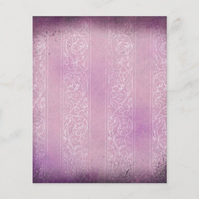 Papier Grattbook rose et blanc Grungy vieilli (Devant)