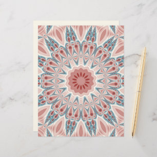 Papier Grattez moderne Kaleidoscope Mandala art fractal