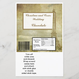 Papier Gratuit bar Hershey's Grand Wrapper Paris Vintage