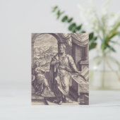 Papier Gravure de Saint Matthieu, Inspiration Divine (Debout devant)
