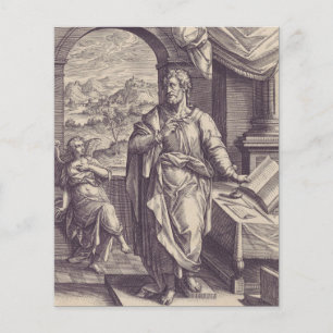 Papier Gravure de Saint Matthieu, Inspiration Divine