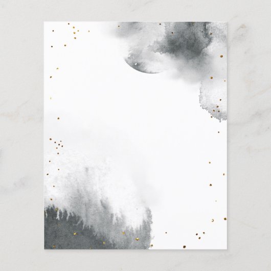 Papier Gray Moon Baby Nom Douche Jeu (Dos)