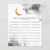 Papier Gray Moon Baby Nom Douche Jeu (Devant)