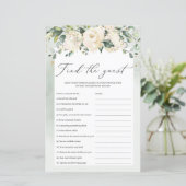 Papier Green Boho Trouvez Le Jeu De Mariage Invité (Debout devant)