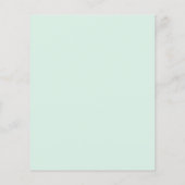 Papier Green Heart Calender Budget Wedding Enregistrer la (Dos)