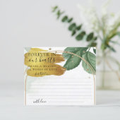 Papier Green Share a Memory Funeral Card (Debout devant)