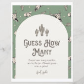 Papier Green Western Devinez combien de signes (Devant)