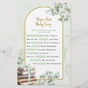 Papier Greenerybook Nom que Baby Song Jeux