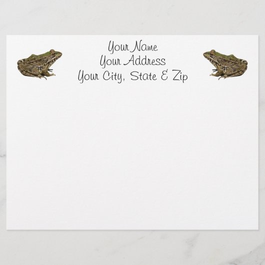 Papier Grenouille (Devant)