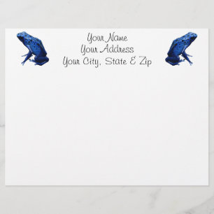 Papier Grenouille à tarte à poison bleu
