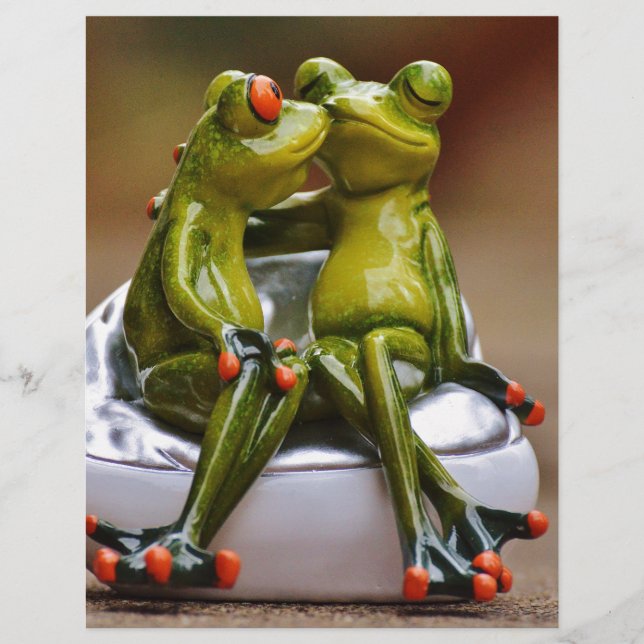 Papier Grenouilles Heureuses (Devant)