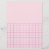 Papier Grille graphique rose 3411298 Écriture et dessin (Devant)