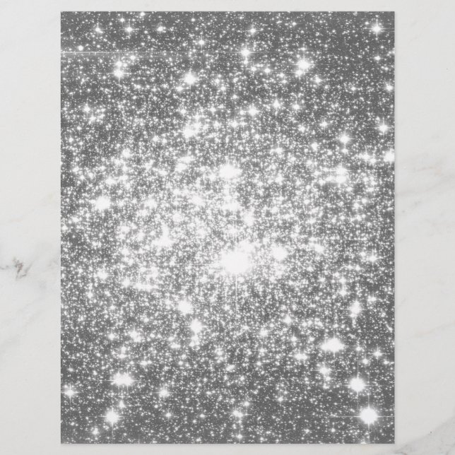 Papier Gris argenté scintillant (Devant)