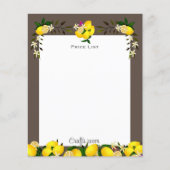 Papier Gris cendré citron (Devant)