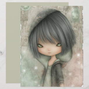 Papier Gris Charbon Vert Sauge Assourdi Grunge 