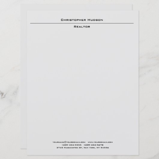 Papier Gris clair professionnel Simple clair (Devant / Derrière)