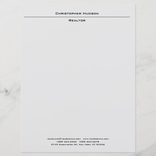 Papier Gris clair professionnel Simple clair (Devant)