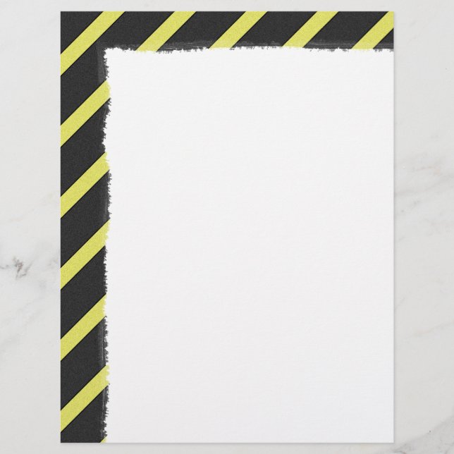 Papier Gris et jaune rayés (Devant)