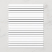 Papier Gris moderne | Confirmation de l'invitation budgét (Dos)