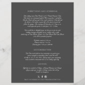 Papier Gris monogramme couronne mariage informations sur  (Dos)