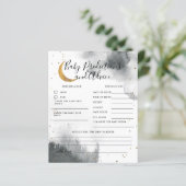 Papier Gris sur la lune Prédictions et conseils pour bébé (Debout devant)