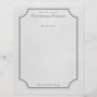 Papier Gris Vintage / Lettre de Noël Stations