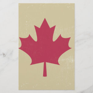 Papier gronder le drapeau canadien
