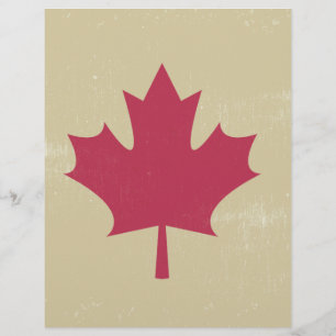 Papier gronder le drapeau canadien