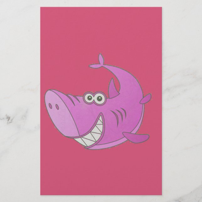 Papier Gros requin cartonné rose (Devant)
