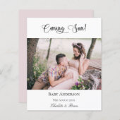 Papier Grossesse budgétaire à venir photo faire-part (Devant / Derrière)