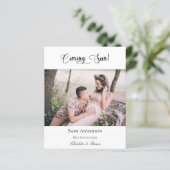 Papier Grossesse budgétaire à venir photo faire-part (Debout devant)