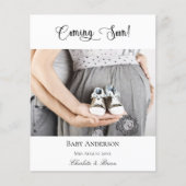 Papier Grossesse budgétaire à venir photo faire-part (Devant)