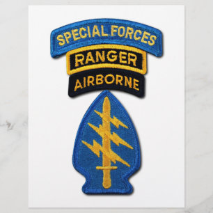 Papier Groupe des forces spéciales Bérets verts SF SOF SF