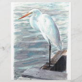 Papier Grue de sable dans l'eau. (Devant)