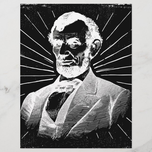 Papier grunge abraham lincoln (Devant)