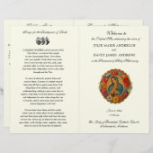 Papier Guadalupe Catholic Wedding Mass Program (Devant / Derrière)