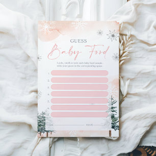 Papier Guess Baby Food Baby shower Jeu