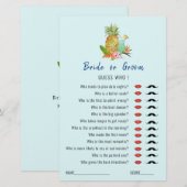 Papier "Guess Who" Boissons tropicales jeu de Fête des ma (Devant / Derrière)