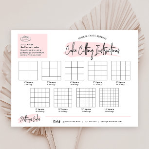 Papier Guides de coupe de gâteau carré 2x2"