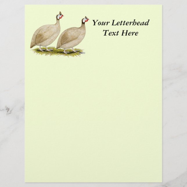 Papier Guineas Buff Dundotte Fowl (Devant)