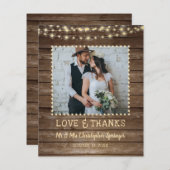 Papier Guirlande lumineuse en bois rustique à petit prix  (Devant / Derrière)