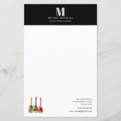 Papier Guitare Enseignant Musique Leçons Custom Business (Devant)