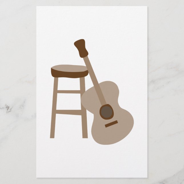Papier Guitare et outil (Devant)