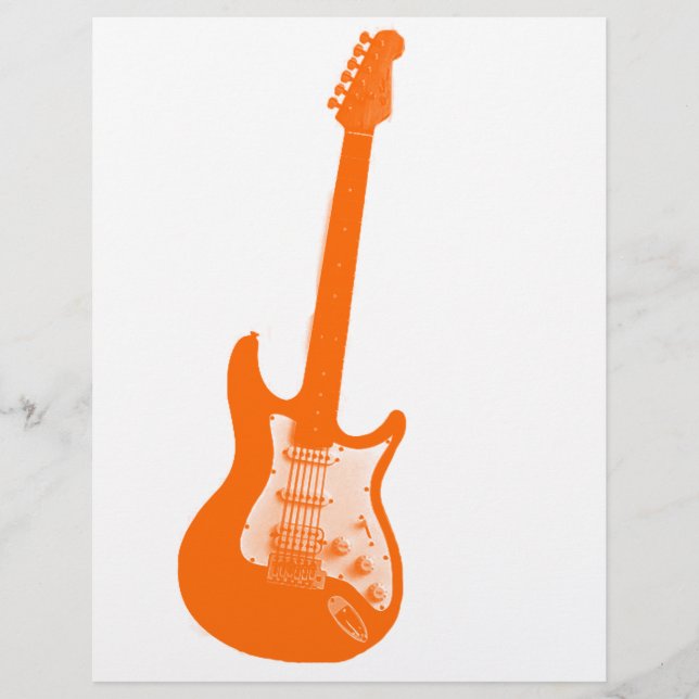 Papier Guitare orange (Devant)